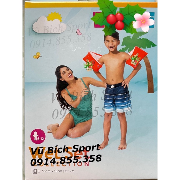 (Si ib) Phao tay tập bơi i-n-t-e.x hàng xuất xịn (30cm x 15cm)