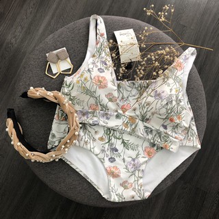 VIBES Bộ đồ bơi Bikini cổ V họa tiết hoa nhí Bikini Floral Vneck Set