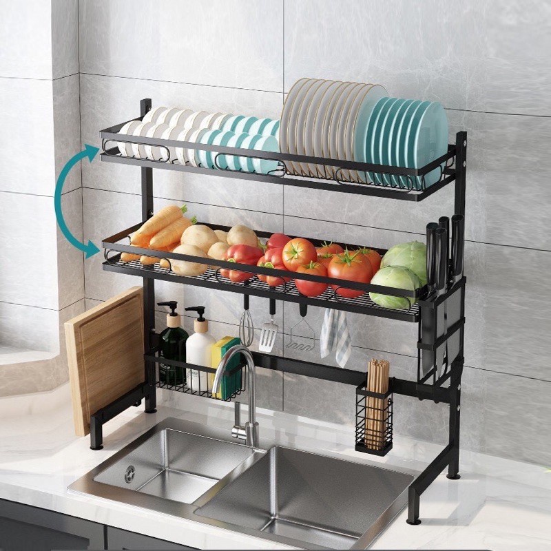 KỆ CHÉN BÁT ĐA NĂNG 2 TẦNG RỘNG 125cm