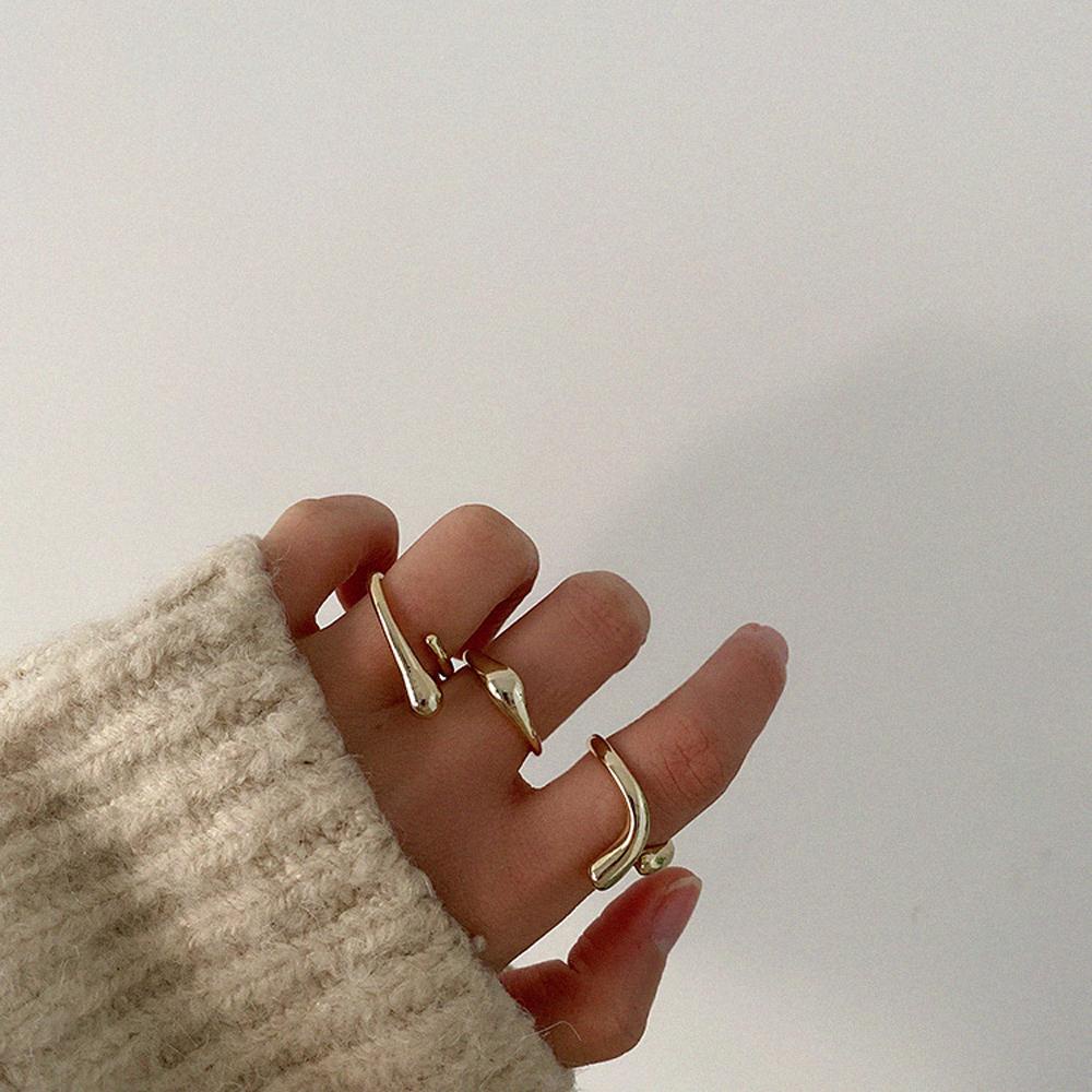 Nhẫn Cưới Xoắn Kiểu Retro Thanh Lịch Cho Nữ