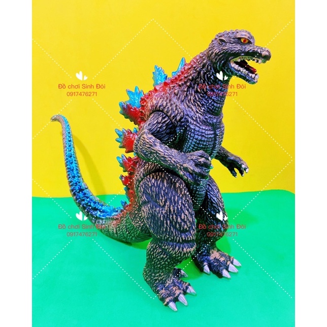 Mô hình khổng Long Godzilla cao 25 cm màu xanh đen