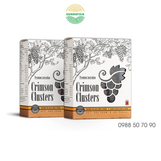 Combo 2 hộp nho khô Nguyên cành Úc Sunraysia, dòng nho Crimson trái to, khô từ giống nho đỏ, vị ngọt thanh, date 2026