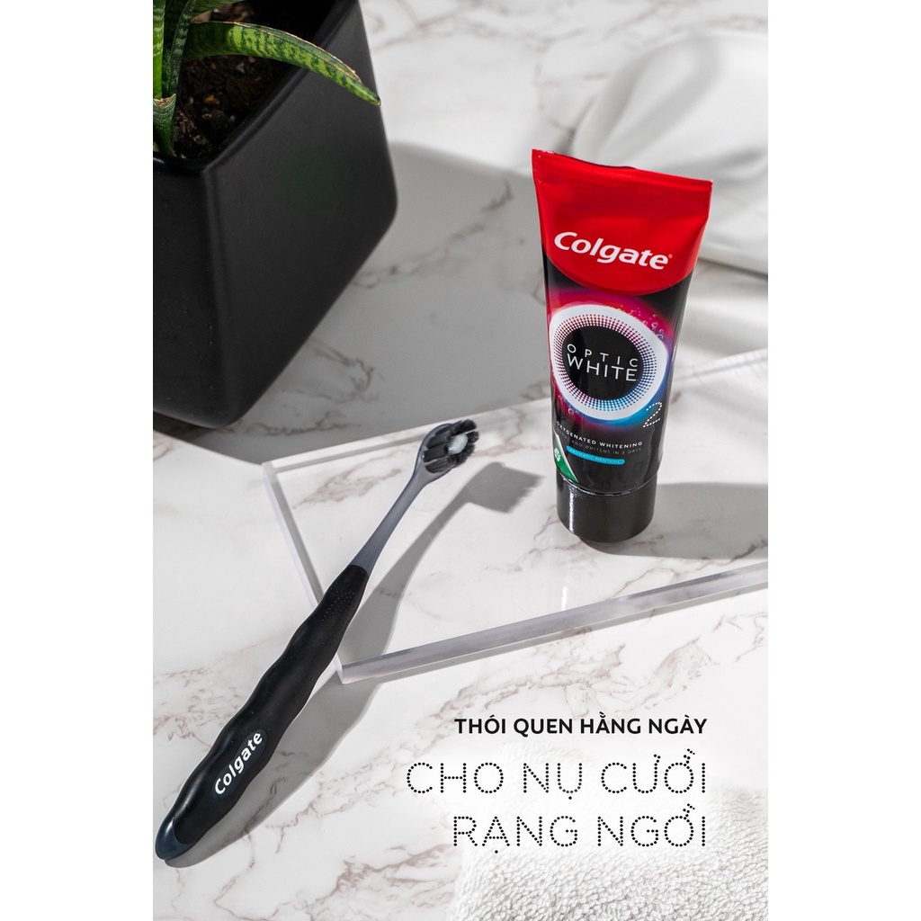 [HB gift] Kem Đánh Răng Colgate Optic White O2 làm trắng răng đột phá trong 3 ngày với Oxy Hoạt Tính 20g/ tuýp