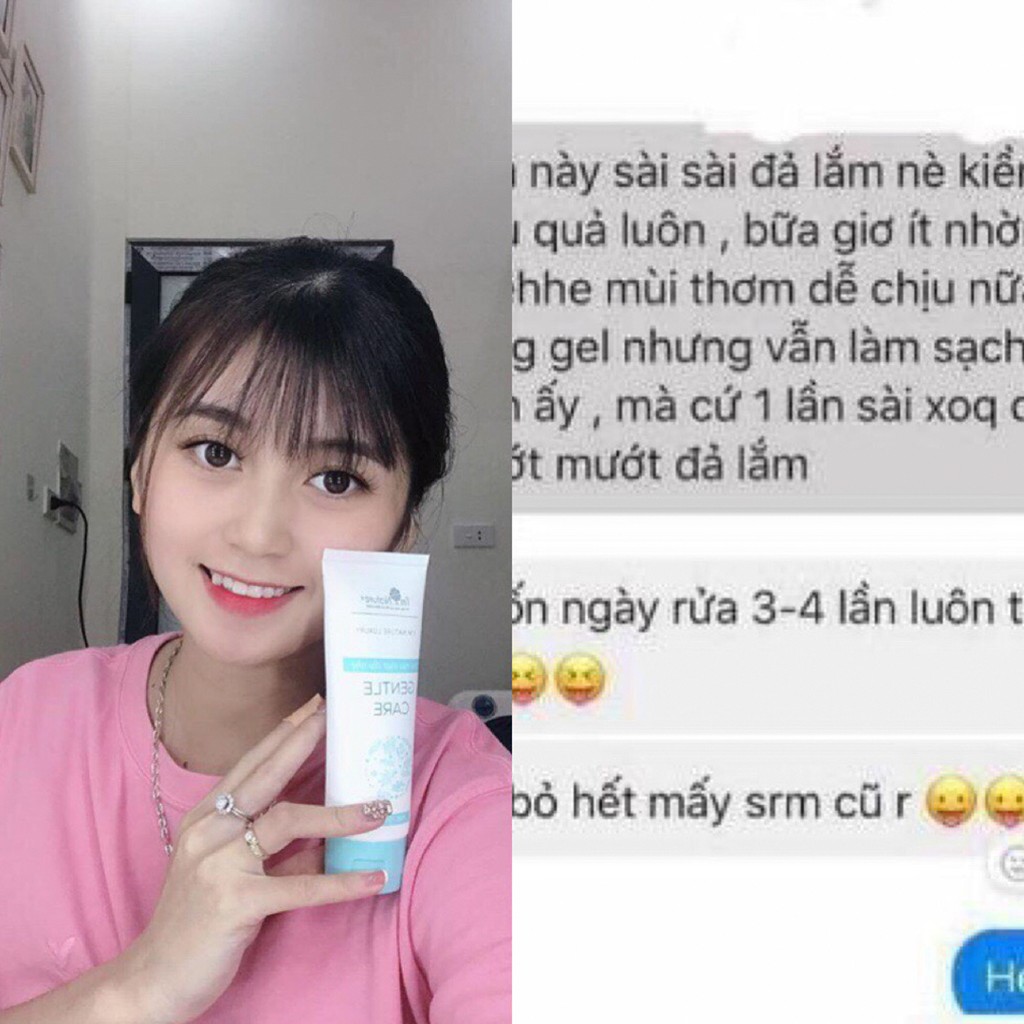 Sữa Rửa Mặt Gentle Care 100ml Lô Hội Lúa Mạch Dịu Nhẹ I'm Nature