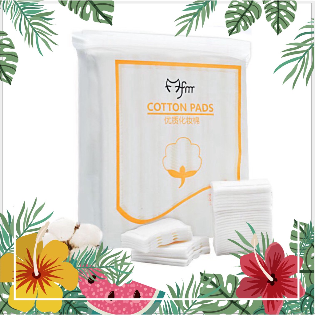 [ COMBO 3 BỊCH] Bông tẩy trang 3 lớp Cotton Pads [Túi 222 miếng]