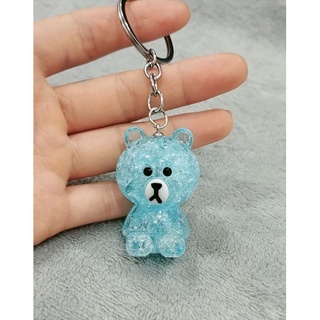 Móc chìa khóa kì lân, gấu pha lê
