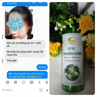 XỊT TÓC BƯỞI NGĂN RỤNG, KÍCH THÍCH MỌC TÓC
