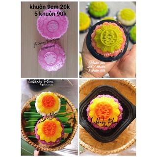 Khuôn rau câu trung thu , ấn xôi 9cm