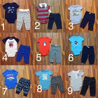 Bộ body kèm quần cho bé trai