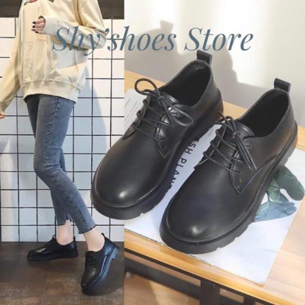 TẾT🌺 sale3 sale [CÓ SẴN]💥Giày Oxford đen cột dây phong cách Âu Mỹ💥 NEW : : ^.^ ^^ ^ ` ^ ' .