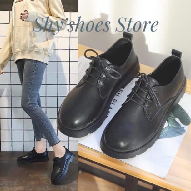 TẾT🌺 sale3 sale [CÓ SẴN]💥Giày Oxford đen cột dây phong cách Âu Mỹ💥 NEW : : ^.^ ^^ ^ ` ^ '