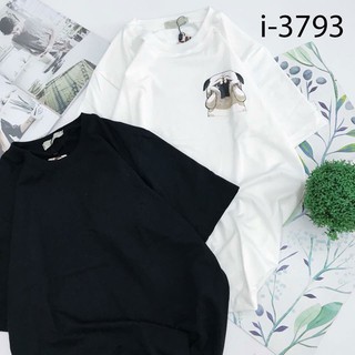 ÁO THUN NỮ TAY NGẮN, LỠ IN CHÓ MẶT XỆ - CÓ BIGSIZE (S->4XL) - I3793 -MR SHOP