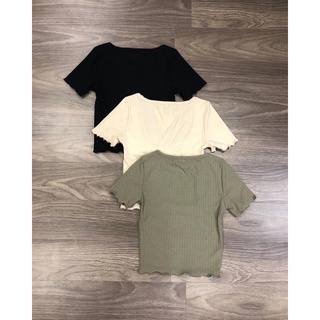 [FREESHIP+ ẢNH THẬT] Áo thun croptop f21