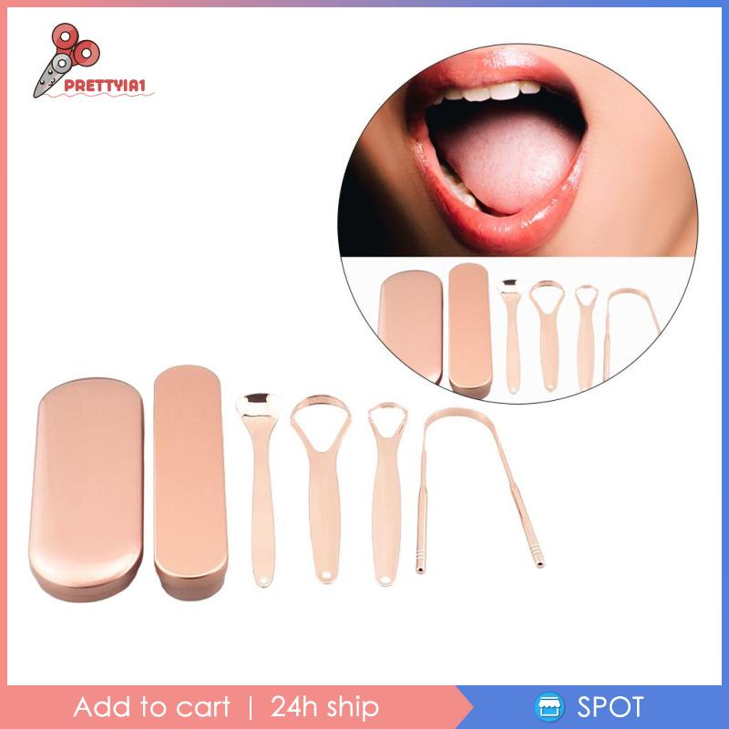 Dụng cụ nạo lưỡi bằng kim loại cho người lớn và trẻ em