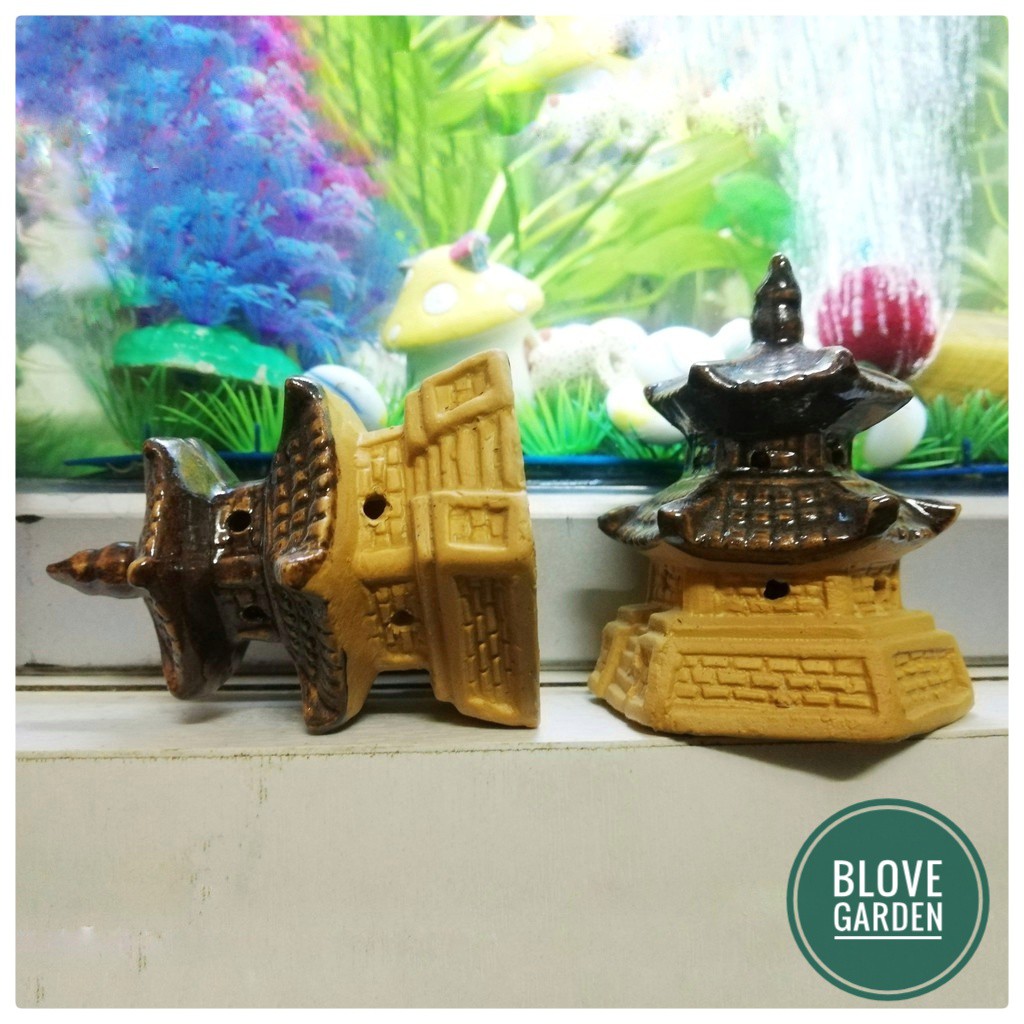 [GIÁ SỐC - GIẢM 30%]Mô hình nhà hai mái trang trí tiểu cảnh, bể cá, non bộ