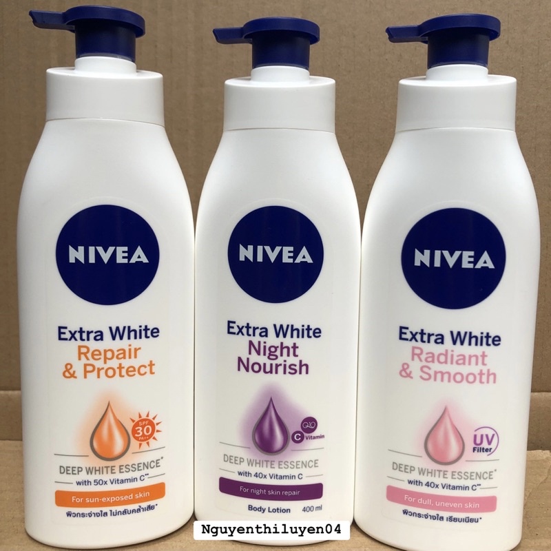 Sữa Dưỡng Thể NIVEA Trắng Da 350ml và 400ml