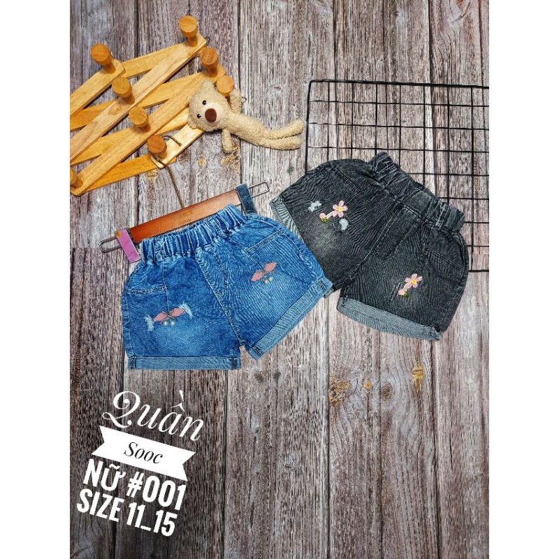 Quần sooc nữ Bò bé gái Hè Lẻ + Sỉ đủ size 11_40 . 5 Số ( 5 quần ) 1 di