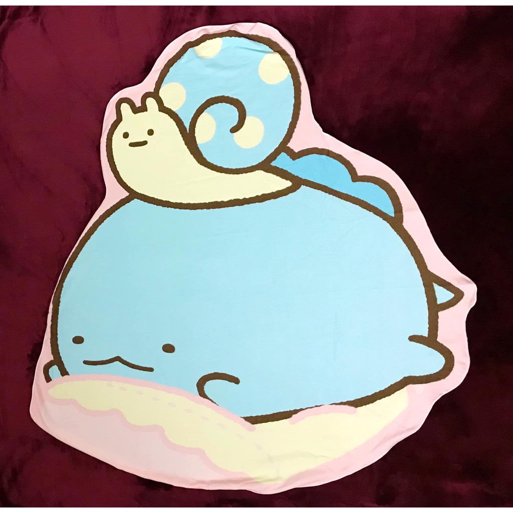SAN-X - Sumikko Gurashi Die-cut Towel Blanket chăn len hình bé Khủng long Tokage