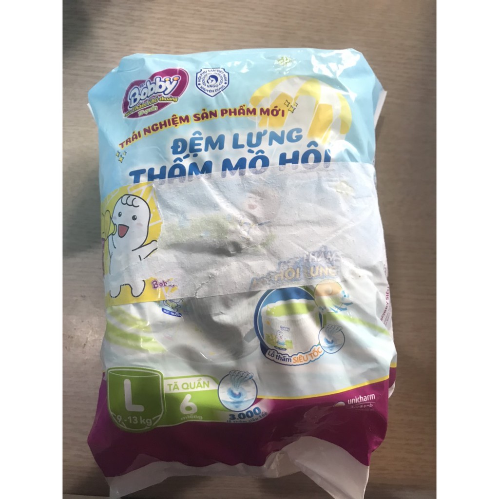 TÃ QUẦN BOBBY L /XL  6 MIẾNG  .