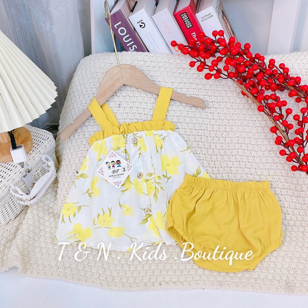 SET21 -  Bộ bé gái, Set đồ đi chơi cho bé gái, chất thô mềm, từ  - Richkid123