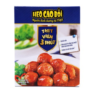Thịt viên 3 phút heo heo cao bồi - hộp 200g