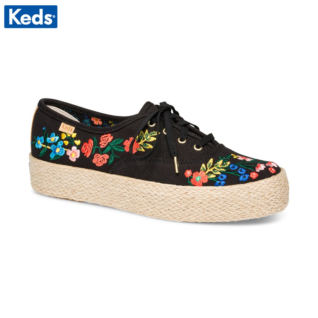 Giày Keds Nữ - Triple Rpc Wildwood Jute Black - KD060425