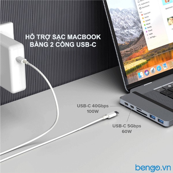 Cổng Chuyển Hyperdrive DUO 7 in 2 USB-C Hub 4K/60Hz - HD28C