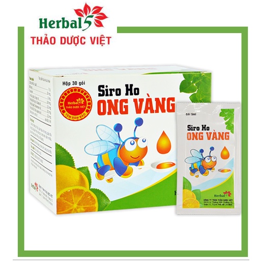 Siro Ho Ong Vàng - Giảm Ho, Đau Rát...
