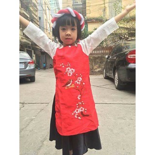 ÁO DÀI ĐŨI THÊU