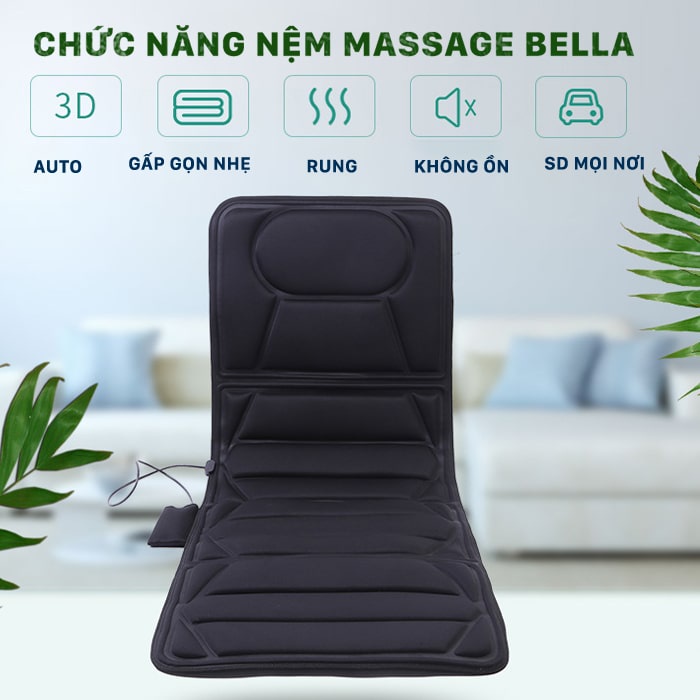 BELLA - Nệm massage toàn thân bảo hành 12 tháng