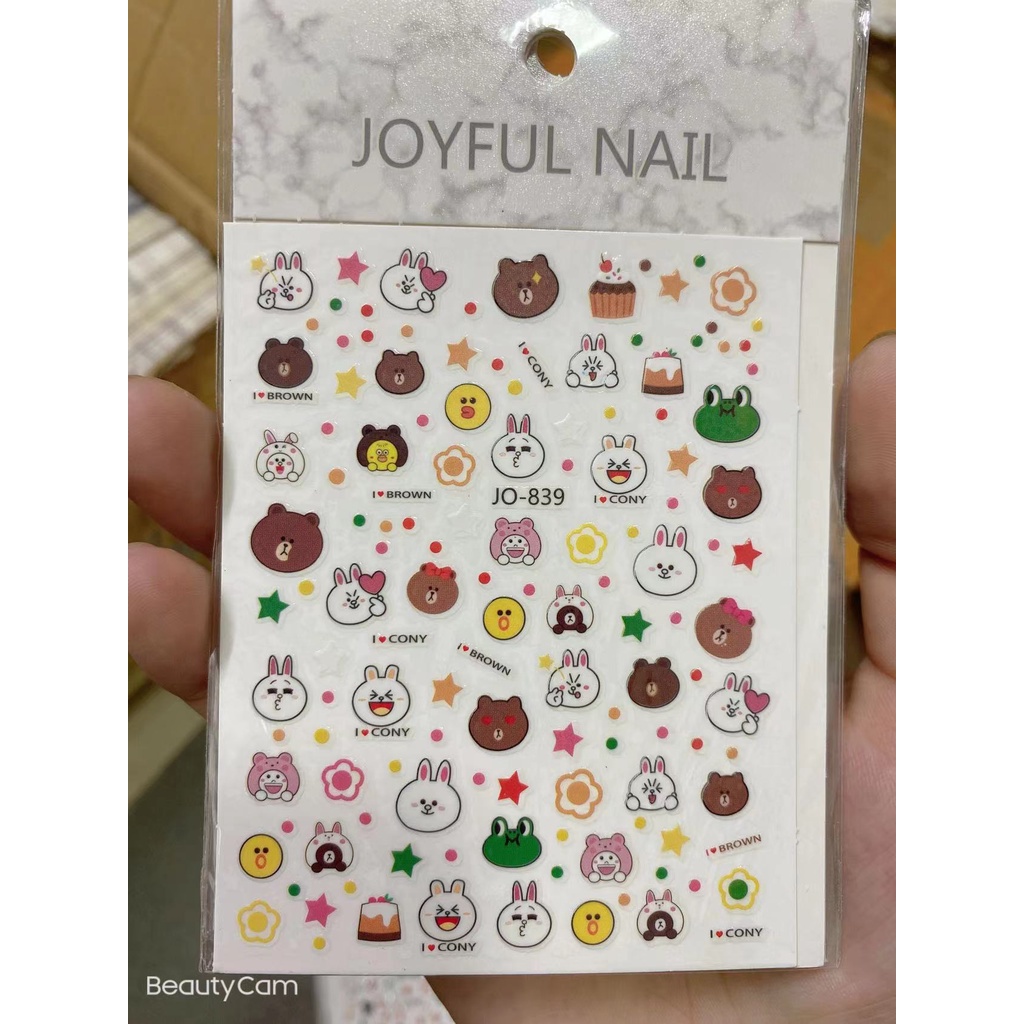 Sticker trang trí nail