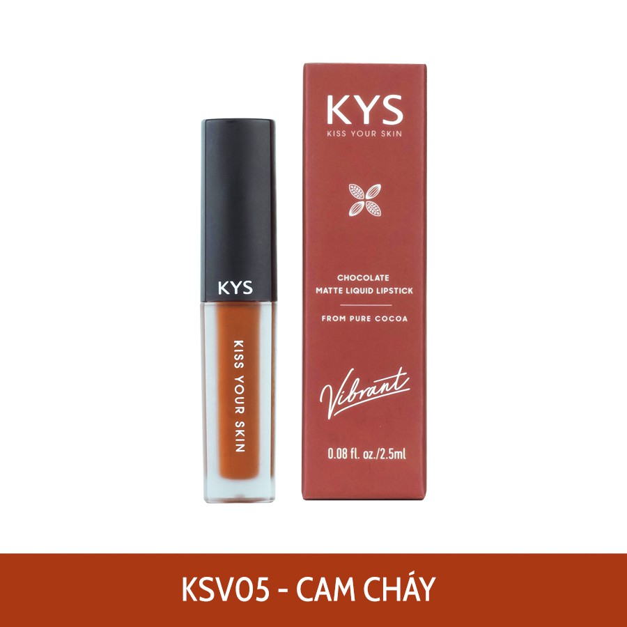 Son kem lì Chocolate KYS (Cam cháy-phiên bản giới hạn) 2,5g | Thế Giới Skin Care