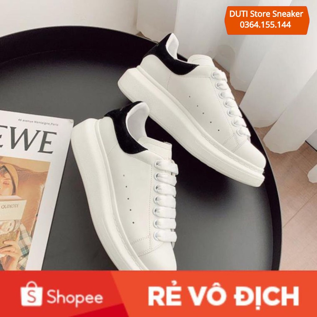 Giày Sneaker 𝐌𝐂𝐐𝐮𝐞𝐞𝐧 cao cấp hàng 11 Gót Nhung Dây Lụa Cao Cấp Full Box