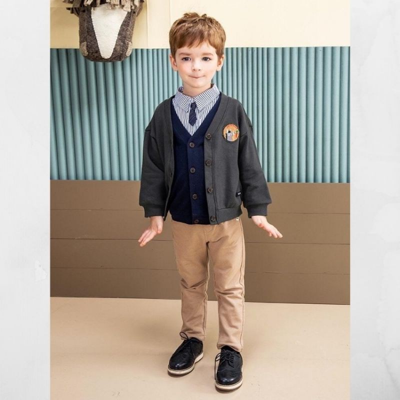 Áo cardigan Petite-thun da cá xuất Hàn xịn- Thiết kế cực xịn xò-Bé mặc đi học, đi chơi đều xinh