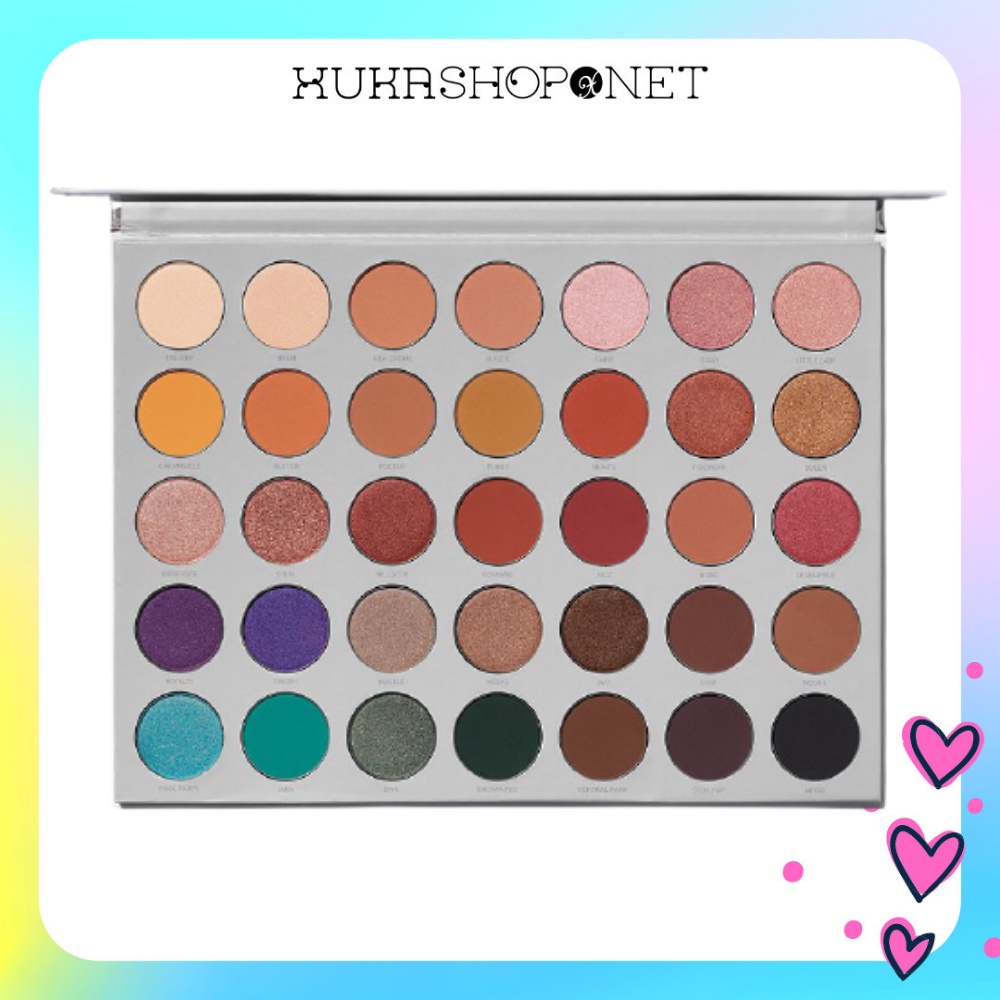 [Xukashop]  Bảng phấn mắt Morphe x Jaclyn Hill chống thấm nước lâu trôi 35 màu