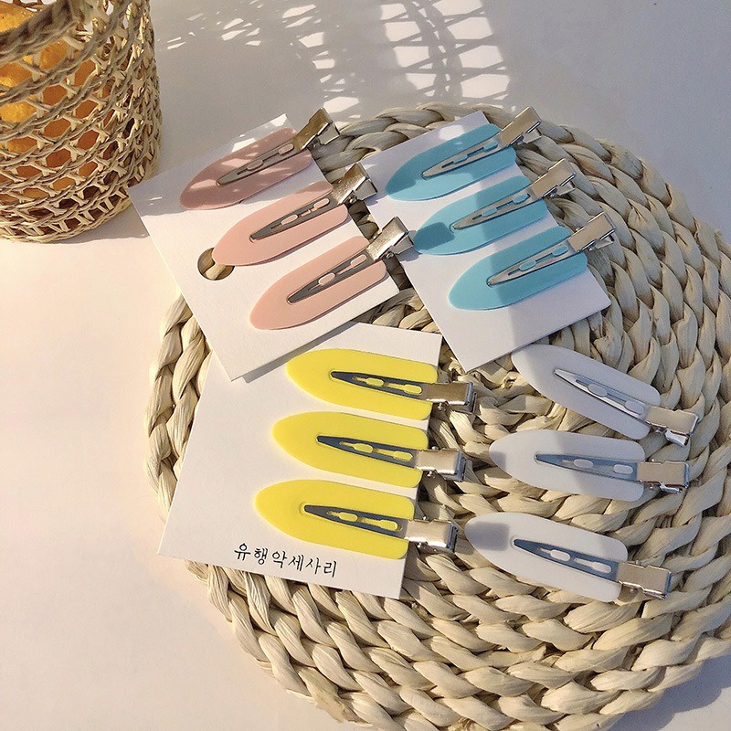 Kẹp Tóc Hình Vuông Màu Ombre Phong Cách Hàn Quốc Thời Trang Cho Nữ