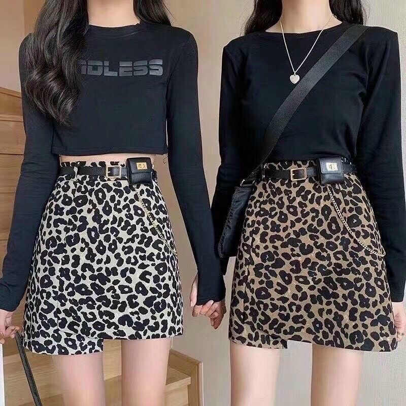 [Mã SKAMCLU7 giảm 10% tối đa 50K đơn 0Đ] chân váy dạ báo kèm đai túi quảng châu