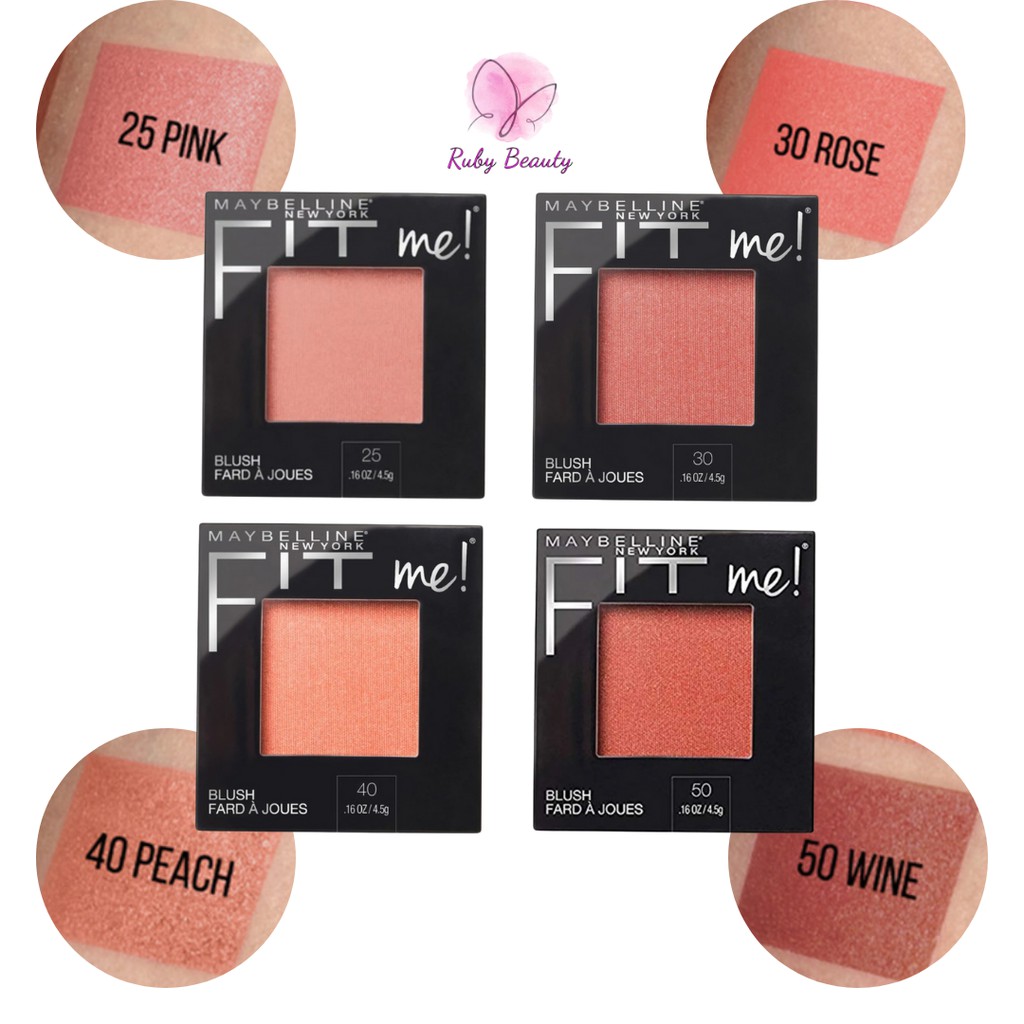 Phấn Má Hồng Maybelline Màu Hồng 30 Rose 4.5g Fit Me Mono Blush