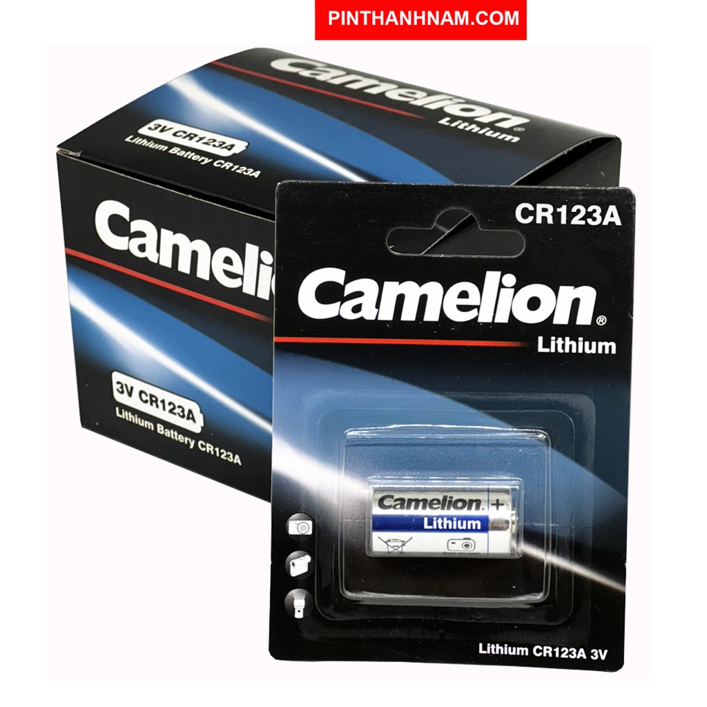 Pin CR123A Camelion lithium 3V vỉ 1 viên