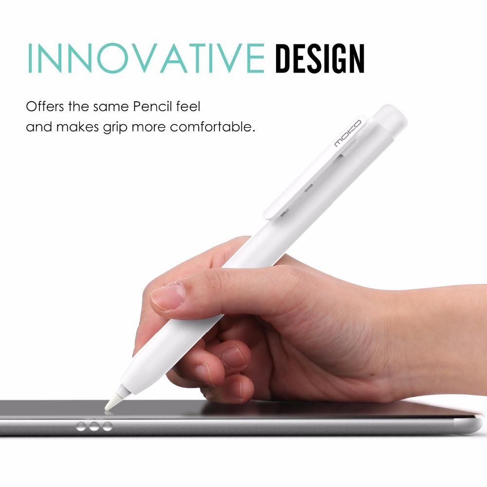 Vỏ Bảo Vệ Bút Cảm Ứng Apple Pencil 1st/2nd Có Kẹp Khóa Có Thể Thu Gọn