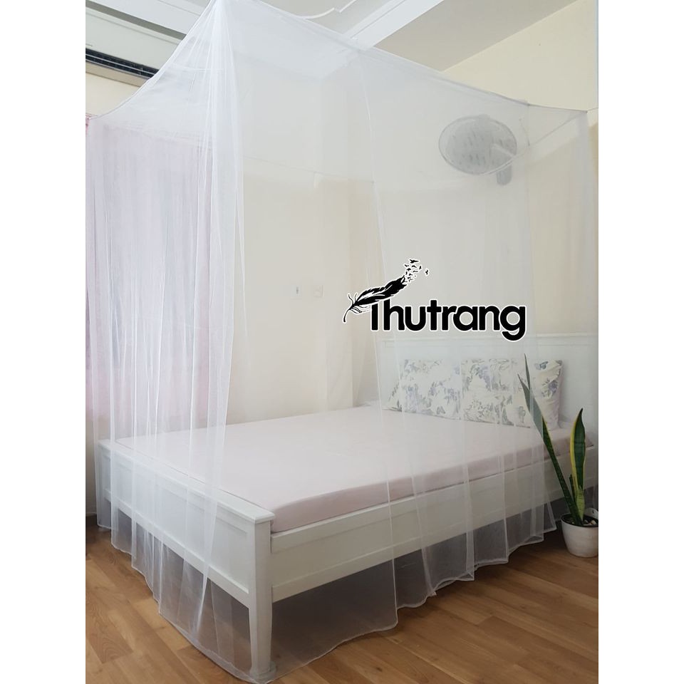 MÀN TUYN CHỐNG MUỖI FULL SIZE CÓ CỬA- HÀNG DẦY DẶN- LỖ MÀN NHỎ- Giặt được bằng máy giặt
