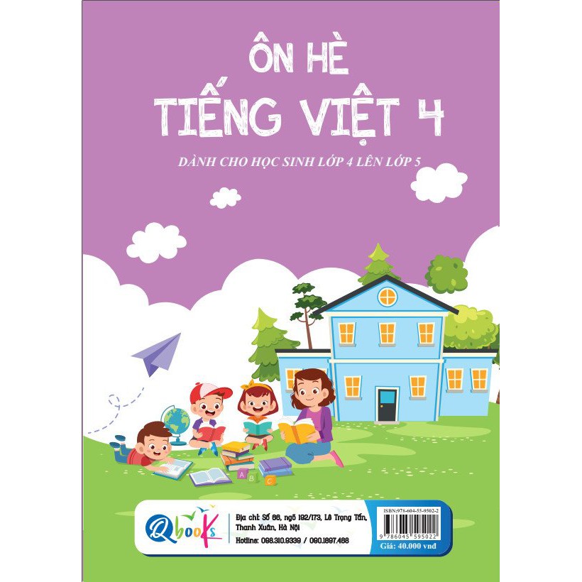 Sách - Ôn Hè Tiếng Việt 4 - Dành cho học sinh lớp 4 vào 5 (1 cuốn)