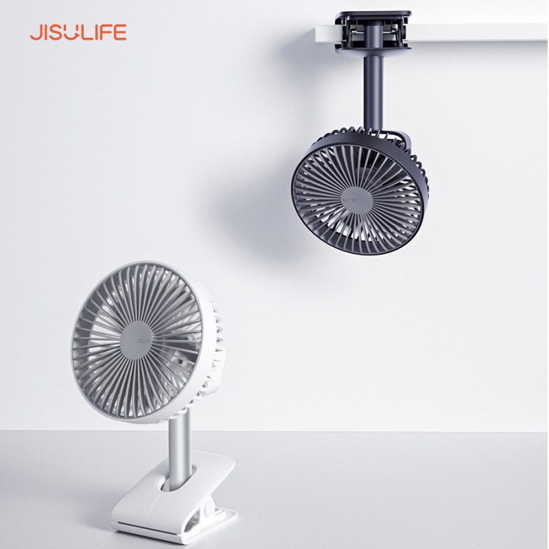 Quạt mini kẹp xe đẩy, kẹp để bàn văn phòng Jisulife F7B, xoay 360 độ hoạt động 12 tiếng_BH 12 tháng chính hãng | BigBuy360 - bigbuy360.vn