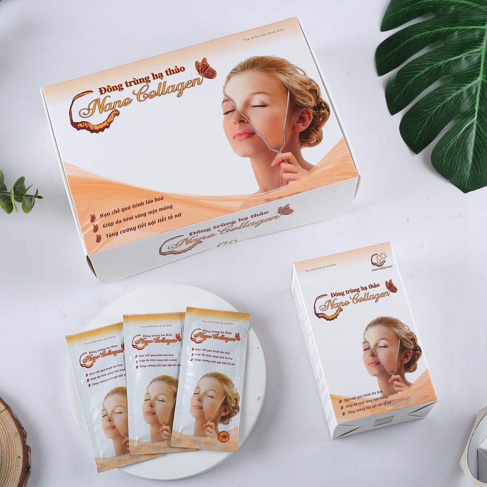 Nước uống Nano Collagen Đông Trùng Hạ Thảo Dạng Gói – Hộp 24 gói x 20ml | BigBuy360 - bigbuy360.vn