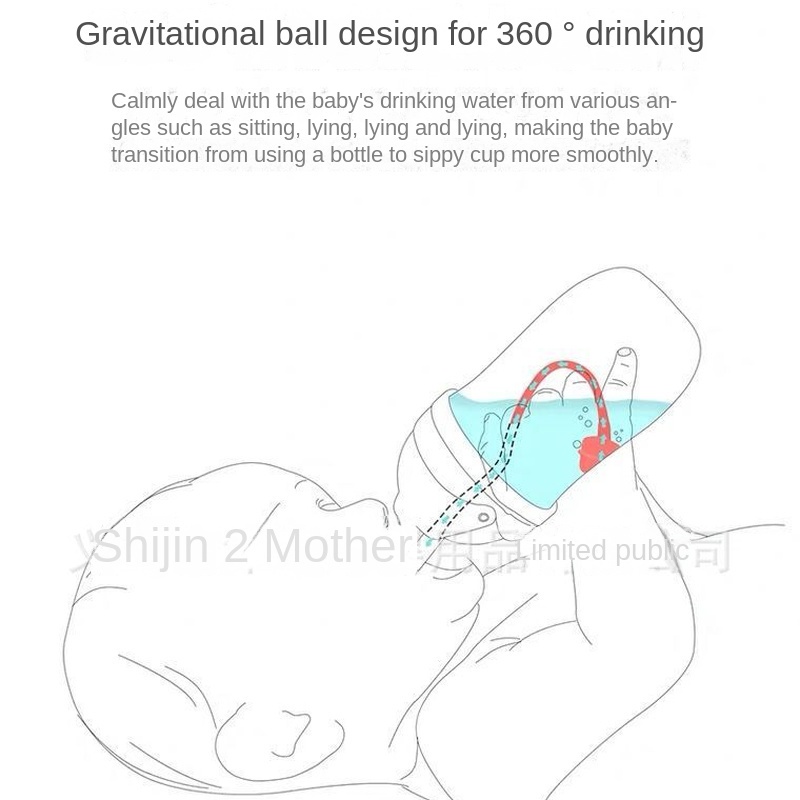 Bình Nước Bằng Nhựa Có Ống Hút Chống Tràn Tiện Dụng Cho Bé Mẫu Giáo Gylmy357