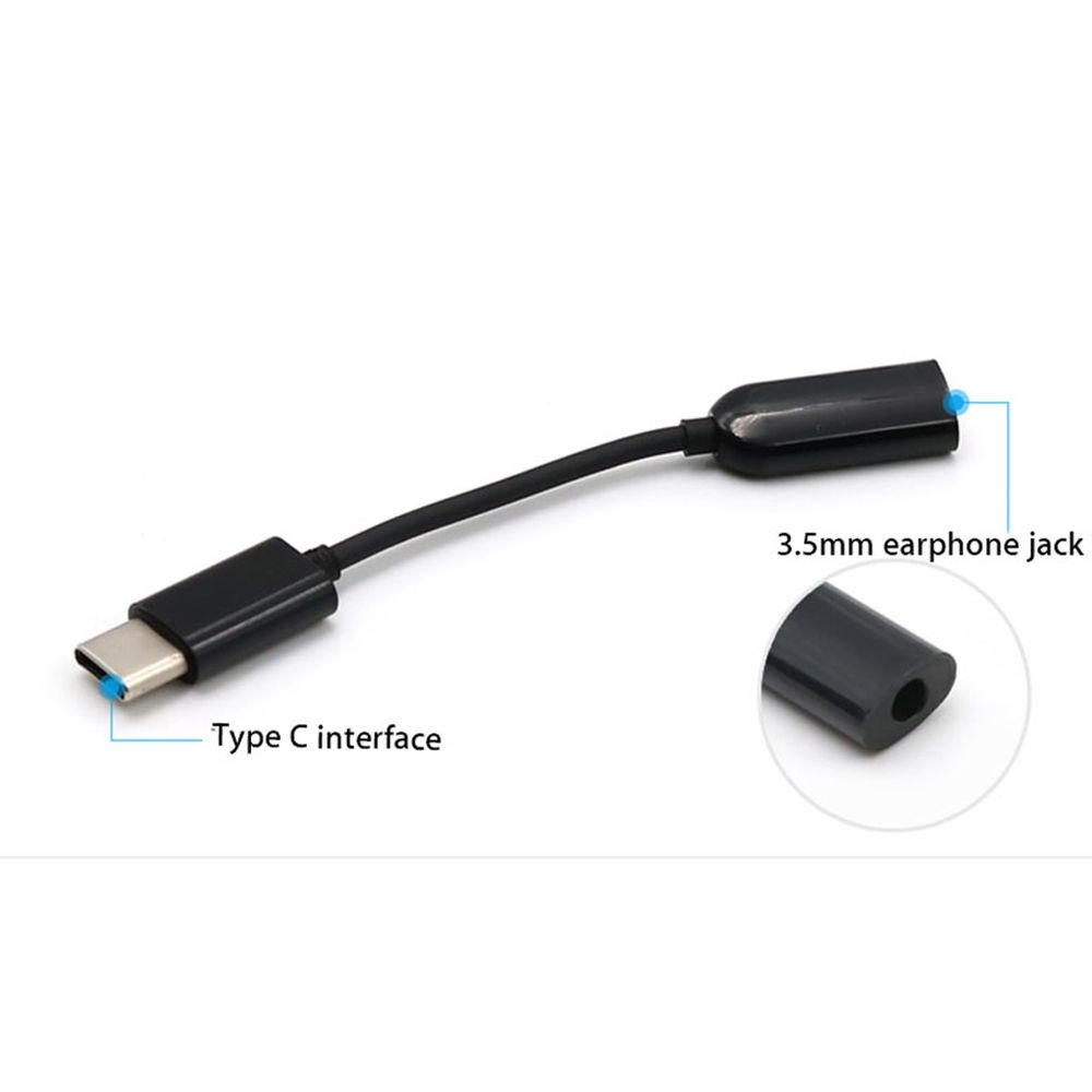 Cáp chuyển đổi âm thanh 3.5mm Type-C sang 3.5mm Type C USB-C đực sang 3.5 cái