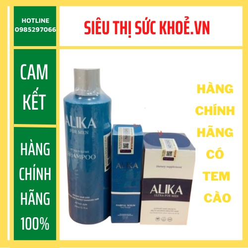 🍀 Alika for men, giúp giảm rụng tóc, hỗ trợ tóc mọc dày, dài và chắc khỏe hơn