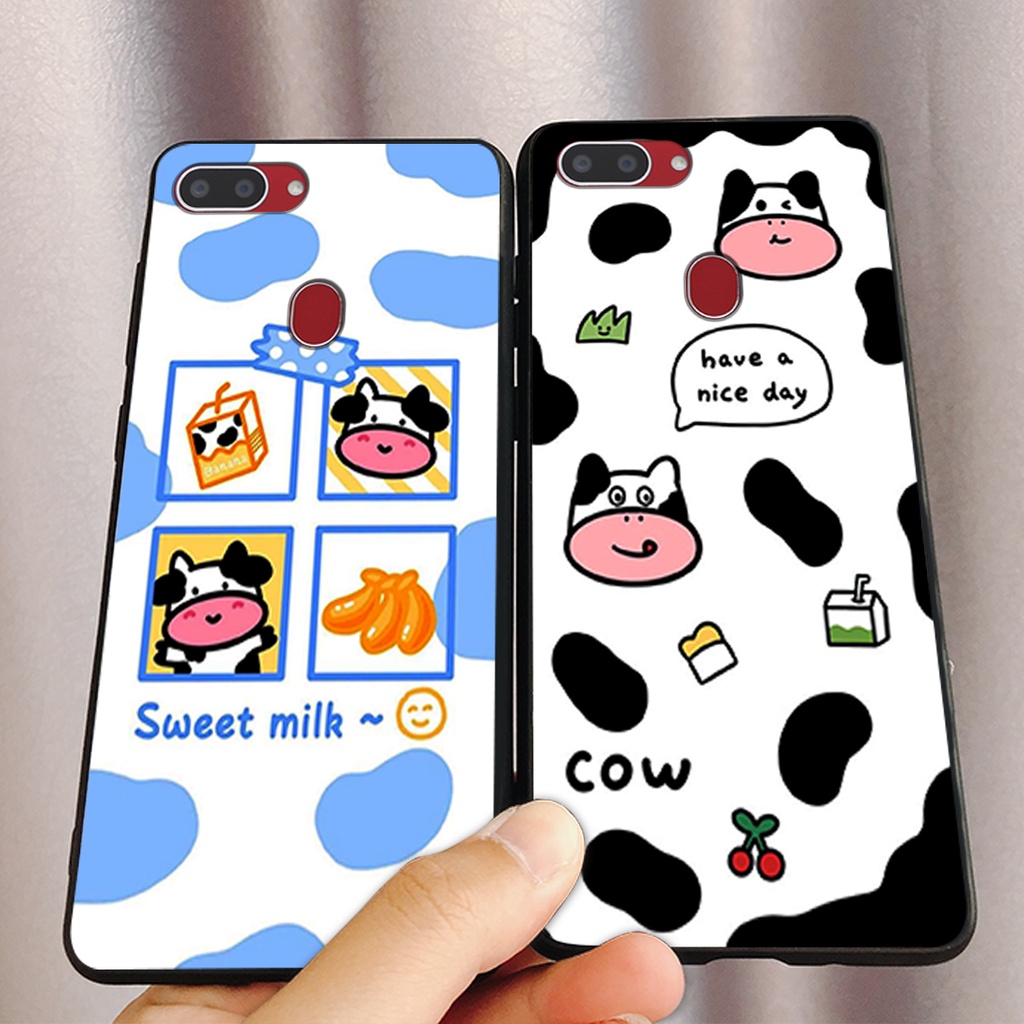 ỐP LƯNG OPPO REALME 2/REALME 2 PRO IN HÌNH BÒ SỮA MILK CỰC ĐÁNG YÊU