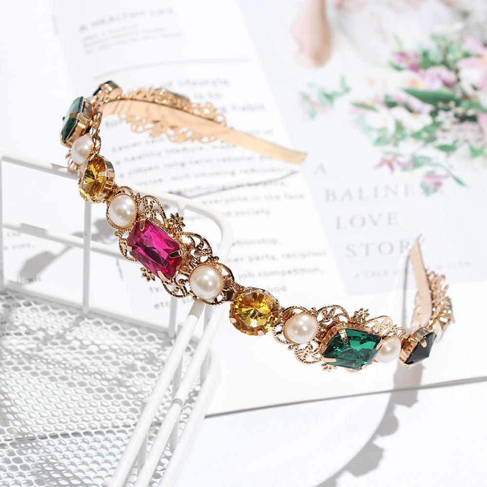 Băng Đô Cài Tóc Phong Cách Baroque Mới