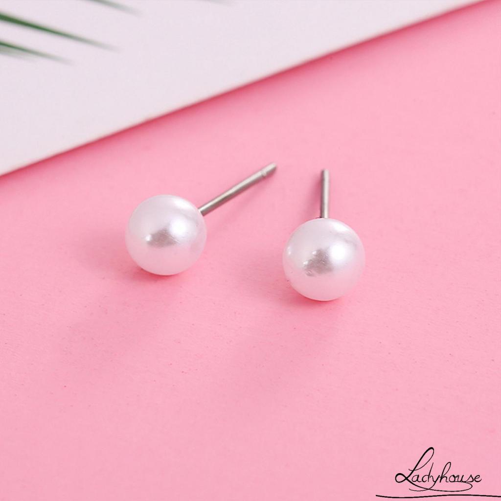 Bông tai đính ngọc trai nhân tạo thời trang dành cho nữ